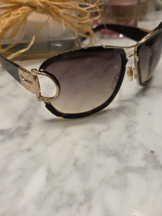 Authentic Gucci Gold-Accent Brown Gradient Women\'s Sunglasses main image 7